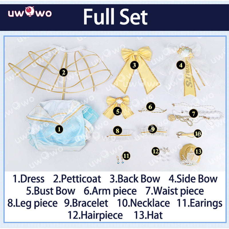 Uwowo Collab Series: Love Live! Kunikida Hanamaru Luxury Cruise Aqours School Idol Festival Cosplay Costume XS-2XL