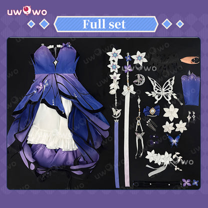 Uwowo Collab Series: Castorice Skin Gossamer Flutter Honkai Star Rail Cosplay Costume XS-2XL