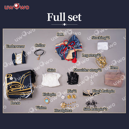 [Last Batch]【In Stock】Uwowo Genshin Impact Fanart Ayaka 'Yakuza Princess' Kimono Style Cosplay Costume