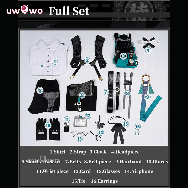 Uwowo Collab Series: Game Zenless Zone Zero ZZZ Tsukishiro Yanagi Cosplay Costume