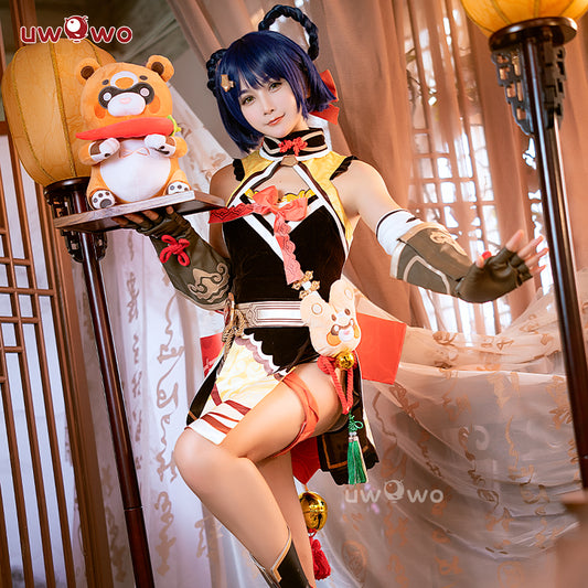 【Clearance Sale】Uwowo Game Genshin Impact Cosplay Xiangling Exquisite Delicacy Cosplay Costume