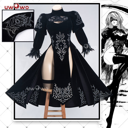 APR PRESALE Uwowo Nier: Automata 2B Redesign Cheongsam Fanart Cosplay Costume