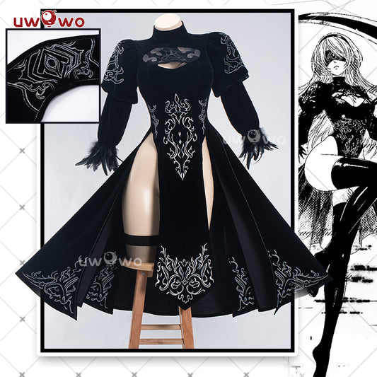 APR PRESALE Uwowo Nier: Automata 2B Redesign Cheongsam Fanart Cosplay Costume