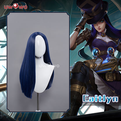 Uwowo League of Legends/LOL: Caitlyn the Sheriff of Piltover Cosplay Wig Long Purple Hair