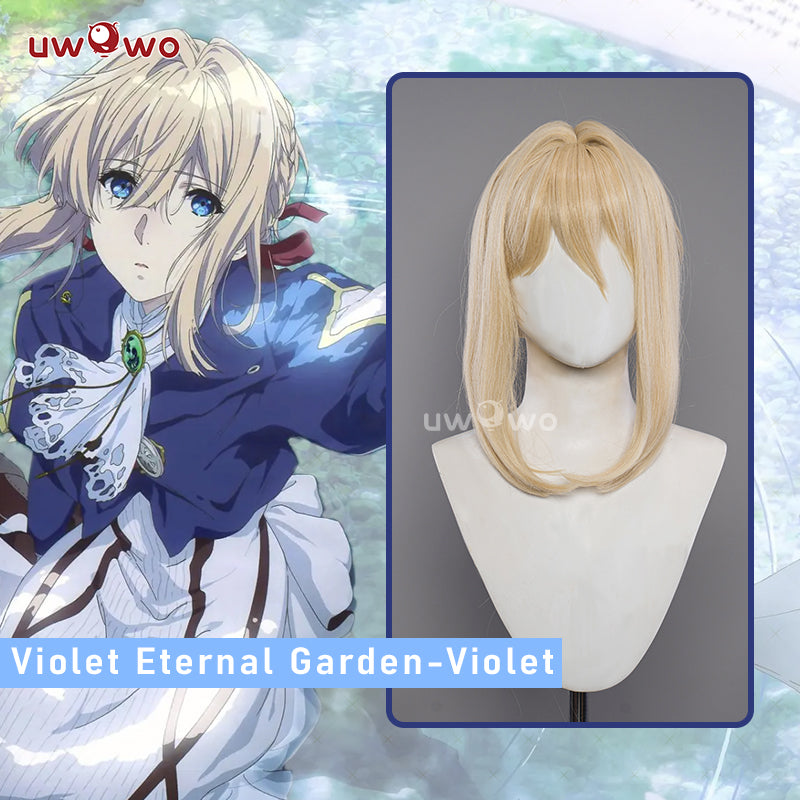 Uwowo Anime Violet Evergarden Cosplay Wig Violet Wig Yellow Long Hair