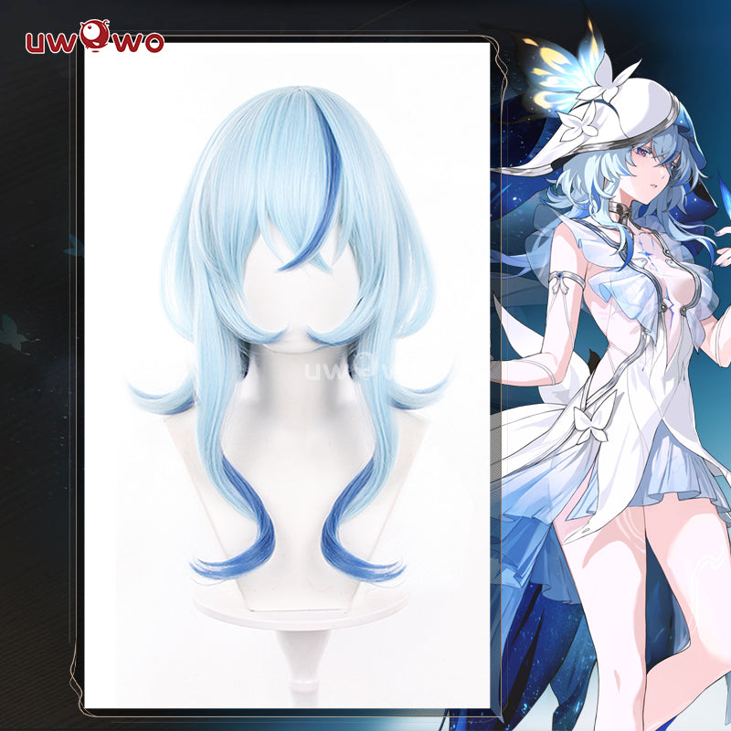 Uwowo Game Wuthering Waves WuWa Shorekeeper Cosplay Wig Long Blue Hair