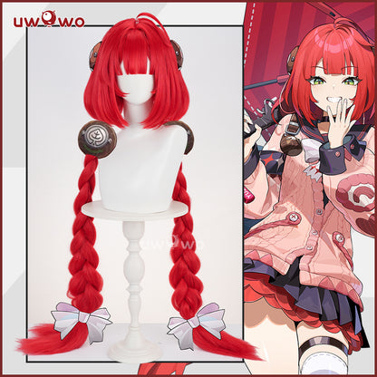 Uwowo Game Zenless Zone Zero Ukinami Yuzuha Cosplay Wig Long Pink Hair