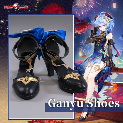 Uwowo Genshin Impact Ganyu Twilight Blossom New Outfits Lantern Rite Cosplay Shoes