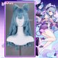 Uwowo Genshin Impact Yumemizuki Mizuki Cosplay Wig Long Blue Hair