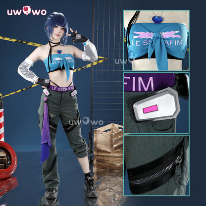 Uwowo Collab Series: Game Overwatch 2 x LE SSERAFIM Fearless DVA Cosplay Costume XS-XXL