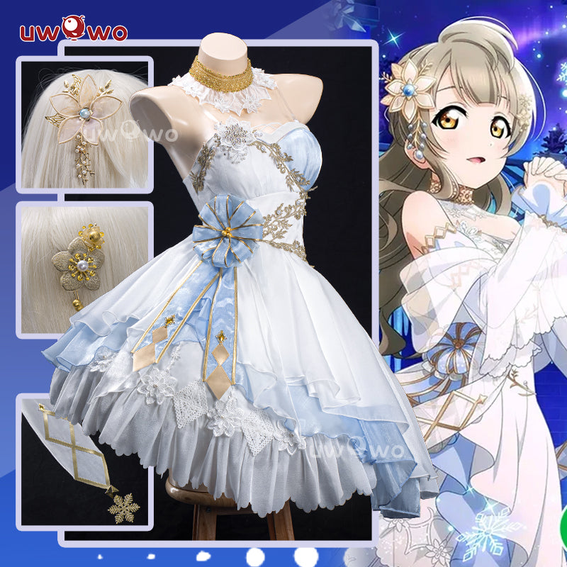 MAY PRESALE Uwowo Love Live! LoveLive Minami Kotori Ice Illusion World Cosplay Costume S-3XL