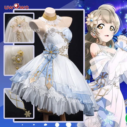 MAY PRESALE Uwowo Love Live! LoveLive Minami Kotori Ice Illusion World Cosplay Costume S-3XL