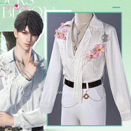 Uwowo Collab Series: Love and Deepspace Caleb Floating Floraletter Spring Flowers Cosplay Costume M-3XL