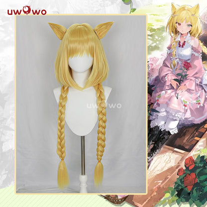 Uwowo Game Arknights Nightmare The Ferry Girl Cosplay Wig Long Yellow Hair