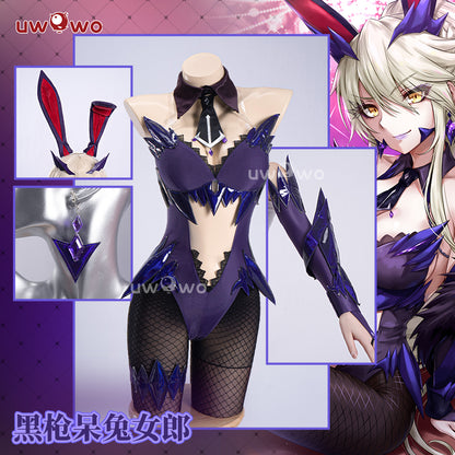 Uwowo Game Fate/Grand Order Artoria Pendragon Alter(Lancer) Fanart Bunny Girl Ver. Cosplay Costume S-3XL