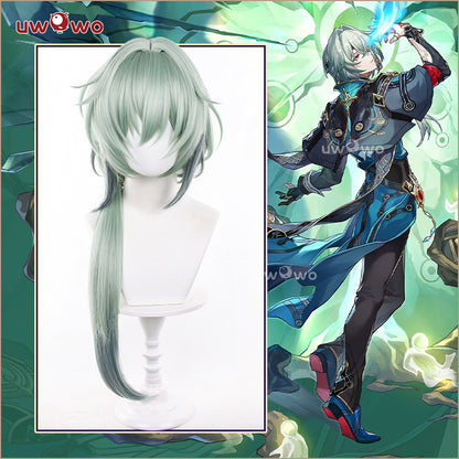 【Pre-sale】Uwowo Honkai Star Rail Anaxa Male Cosplay Wig Short Green Hair