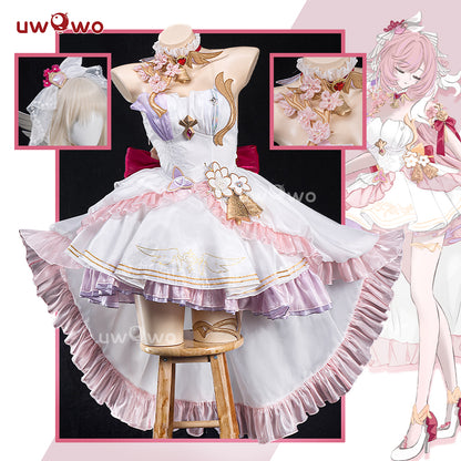 Uwowo Game Honkai Impact 3: Elysia Fanart Seraphic Bloom Cosplay Costume S-3XL