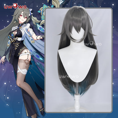 【Pre-sale】Uwowo Honkai Impact 3: Vita Lone Planetfarer Cosplay Wig Long Gray Hair