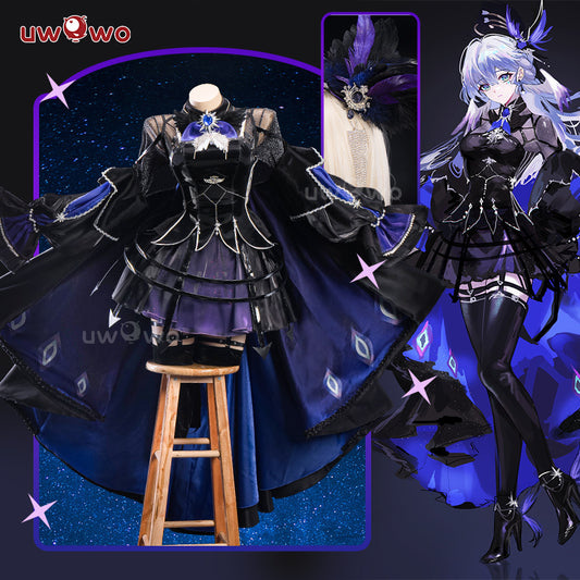 【Pre-sale】Uwowo Game Honkai Star Rail Robin Black Dress Cosplay Costume