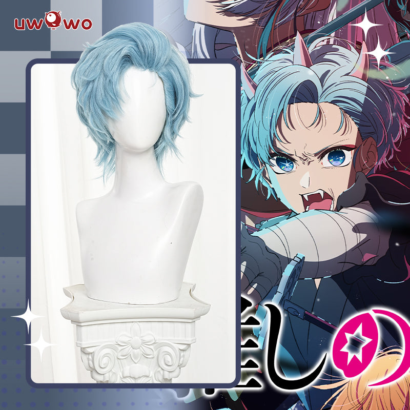 Uwowo Anime Oshi no Ko Season 2 Aqua Cosplay Wig Short Blue Hair