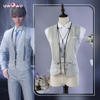 Uwowo Collab Series: Love and Deepspace Xavier Silvery Polyphony Suit Vest Cosplay Costume S-XL