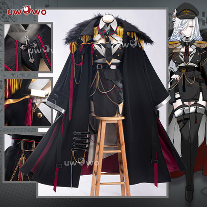 Uwowo Genshin Impact Fanart Shenhe Military Uniform Cosplay Costume S-3XL