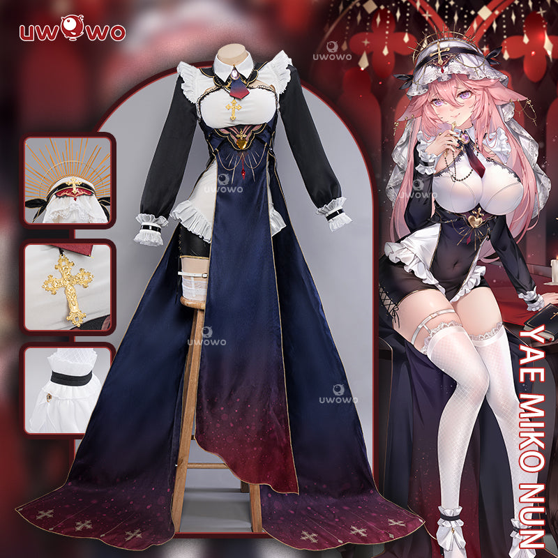 In Stock Uwowo Genshin Impact Fanart Yae Miko Nun Gown Dress