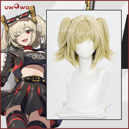 UWOWO Game Zenless Zone Zero ZZZ Burnice Whita Cosplay Wig Middle Yellow Hair