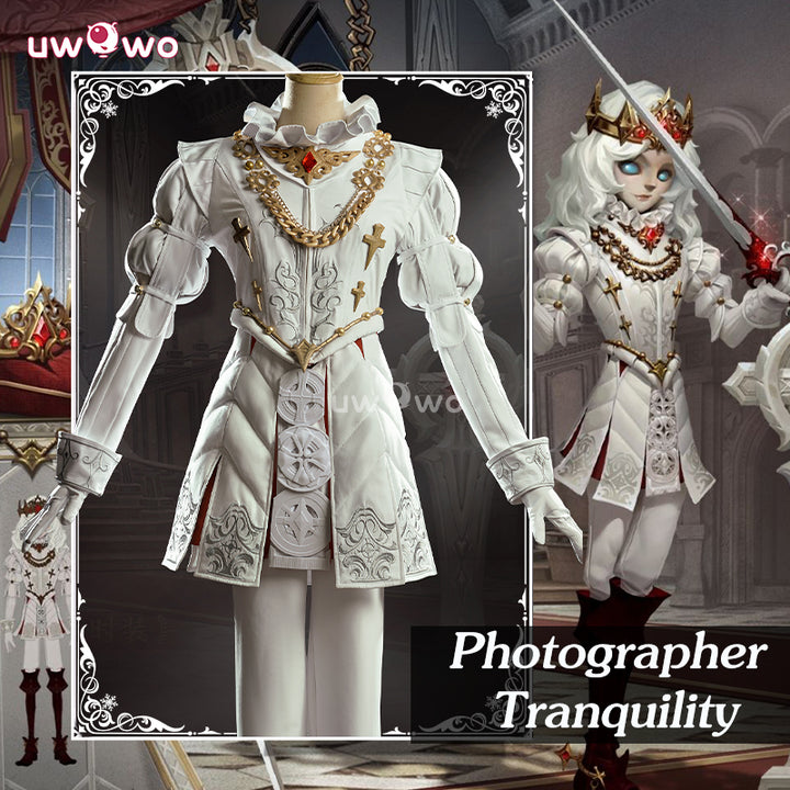 Uwowo Collab Series Game Identity V Seer Eli Clark Cosplay Costume White Suit Fancy Party Outfits