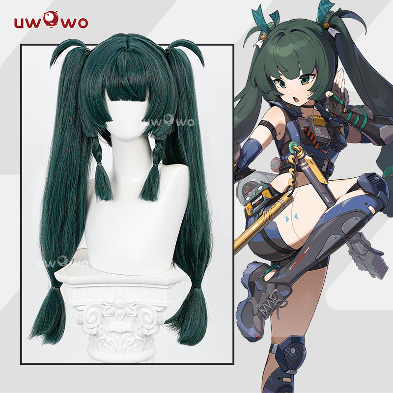 【Pre-sale】Uwowo Zenless Zone Zero QingYi Cosplay Wig Long Green Hair