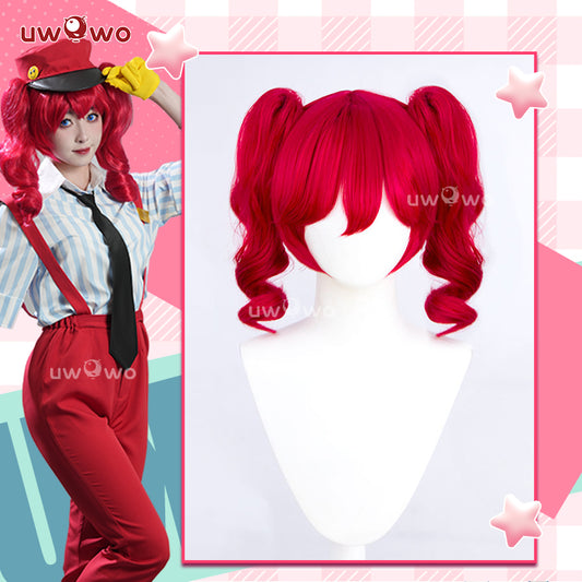 【Pre-sale】Uwowo V Singer Kasane Teto Mesmerizer Cosplay Wig Middle Wine Hair With Pony Tails