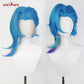 【Pre-sale】Uwowo LOL: Arcane Fractured Jinx Cosplay Costume Wig Long Blue Hair