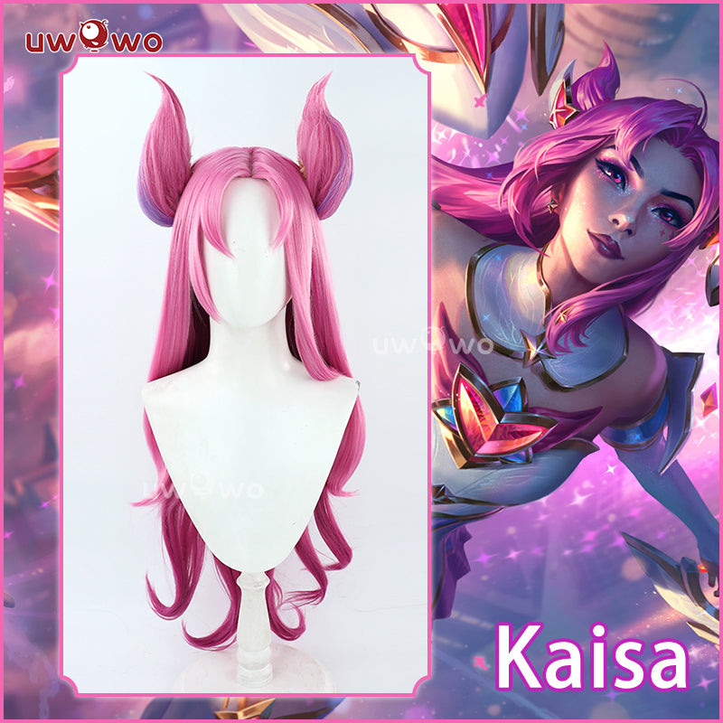 【In Stock】Uwowo League of Legends/LOL Costume Wig Star Guardian Kai'Sa SG Kaisa Cosplay Wig High Quality