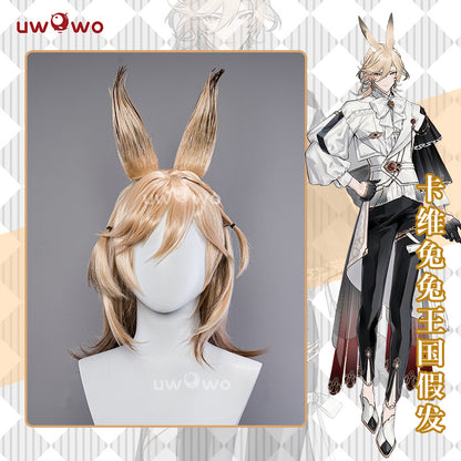 Uwowo Game Genshin Impact Kaveh Cosplay Wig Middle Yellow Hair