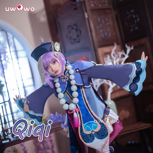 【Pre-sale】Uwowo Game Genshin Impact Cosplay Qiqi Halloween Costume