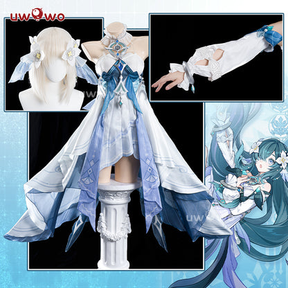 SEP PRESALE Uwowo Genshin Impact Snezhnaya Vodyanitsa Cosplay Costume Size S-XXXL