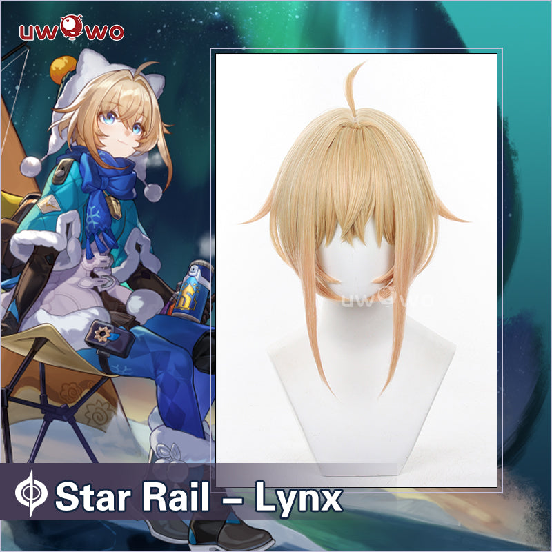 Uwowo Honkai Star Rail HSR Cosplay Lynx Wig Yellow Middle Hair