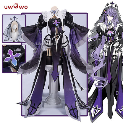 Uwowo Game Honkai Star Rail Fanart Black Swan Nun Cosplay Costume