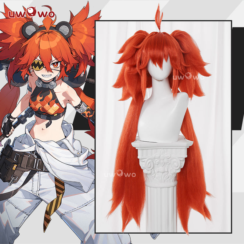 【Pre-sale】Uwowo Game Zenless Zone Zero/ZZZ Koleda Belobog Cosplay Wig Long Orange Hair