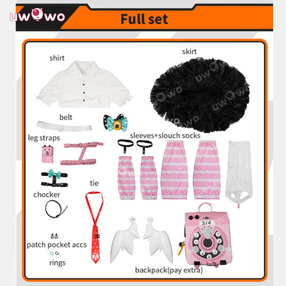 Uwowo Collab Series: Game Zenless Zone Zero/ZZZ Sunna Chinatsu Remiel Angels of Delusion Cosplay Costume XS-2XL