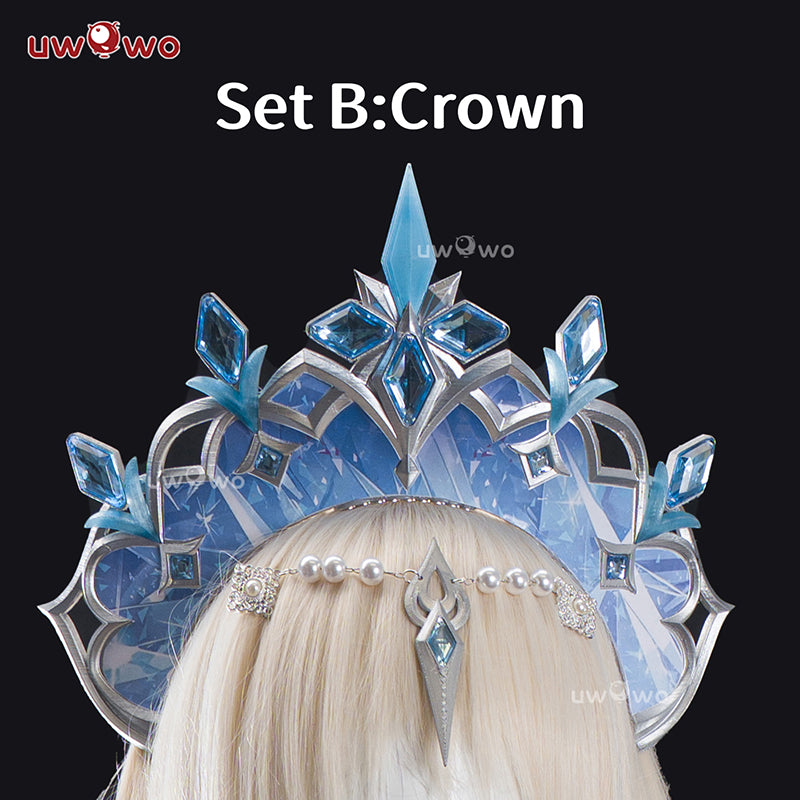 SEP PRESALE Uwowo Genshin Impact Tsaritsa Anastasya Snezhnaya Queen Cryo Archon Cosplay Costume S-XXXL