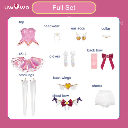 Uwowo Collab Series: Overwatch 2 Juno DokiWatch Magical Girls Leather ver. Cosplay Costume XS-2XL