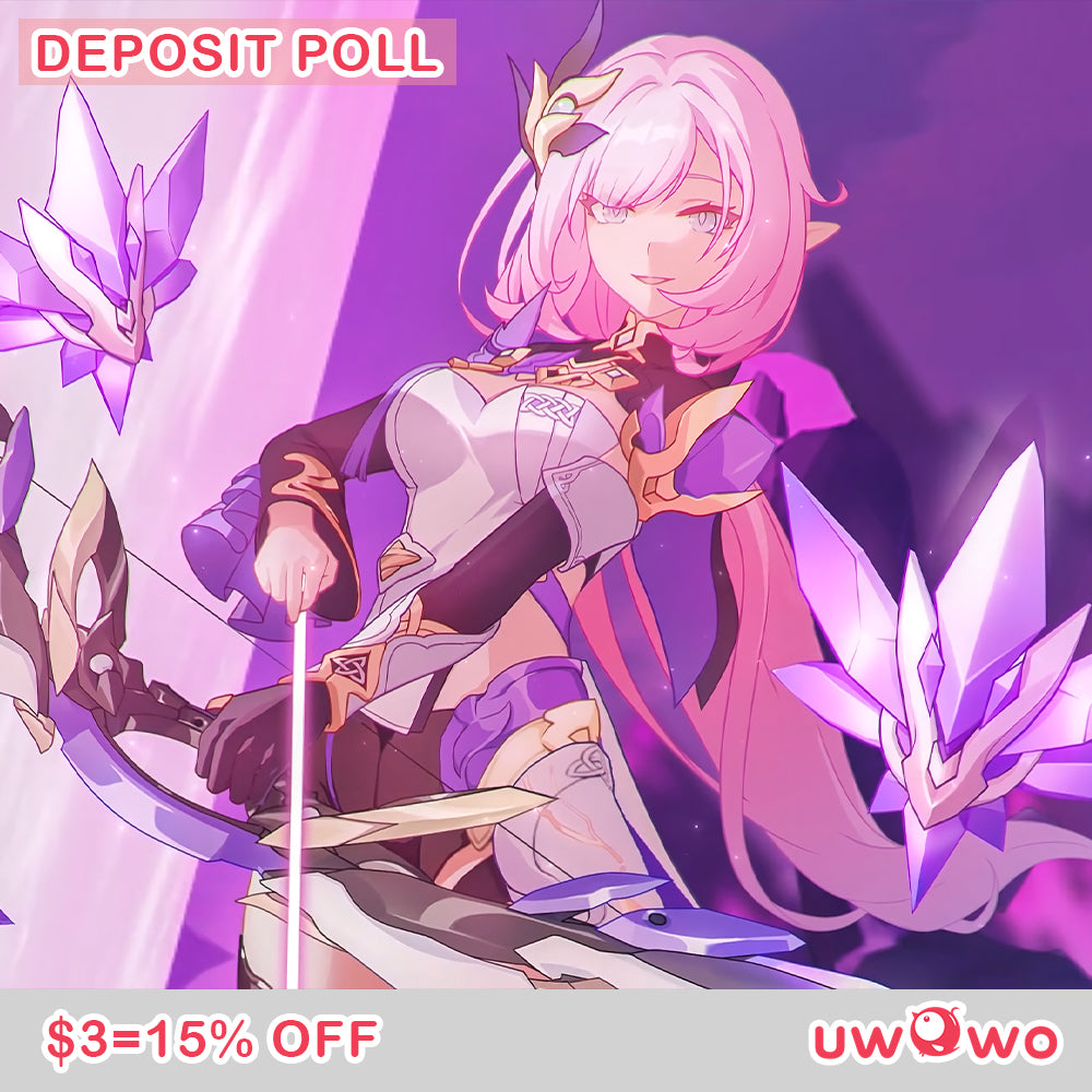 Uwowo Deposit Poll - Confirmed Honkai Impact 3: Elysia Miss Pink Elf♪ Cosplay Costume