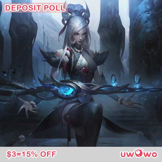 Uwowo Deposit Poll - League of Legends/LOL Snow Moon Caitlyn Cosplay Costume