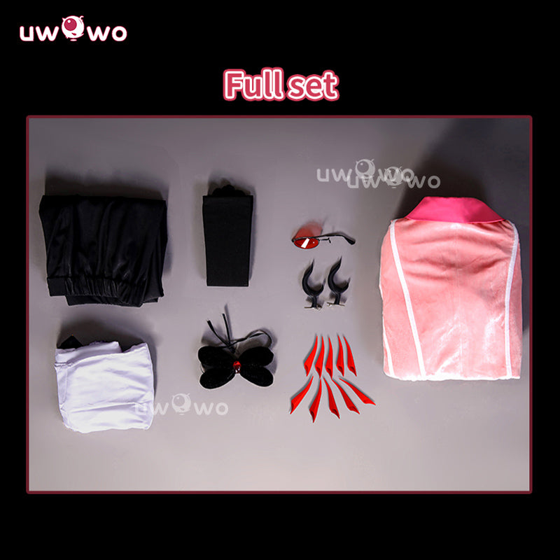 Uwowo Collab Series: Alastor Hazbin Hotel Season 2 Dress Velvet Gown Cosplay Costume S-3XL