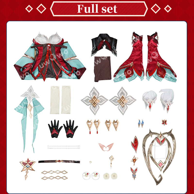 Uwowo Collab Series: Premium Genshin Impact Alice Hexenzirkel Witch Klee's Mother Cosplay Costume XS-2XL