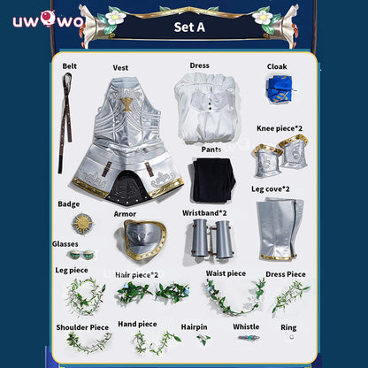 Uwowo Collab Series: IdentityV The Silver Knight Psychologist Ada Mesmer Cosplay Costume