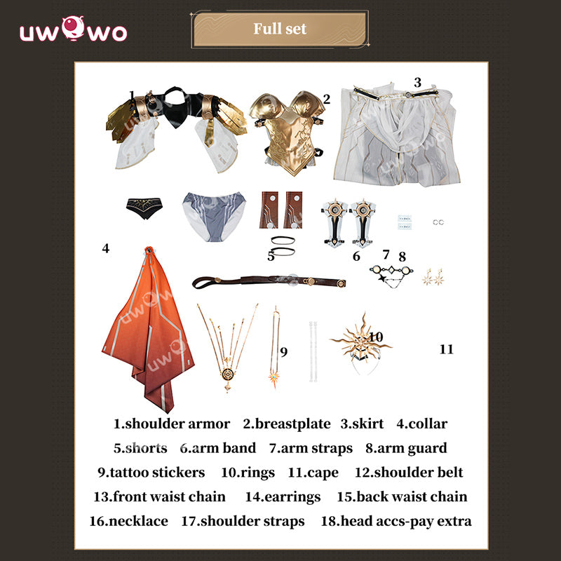 Uwowo Collab Series: Game Augusta Wuthering Waves WuWa Cosplay Costume XS-2XL