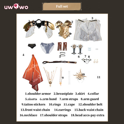 Uwowo Collab Series: Game Augusta Wuthering Waves WuWa Cosplay Costume XS-2XL