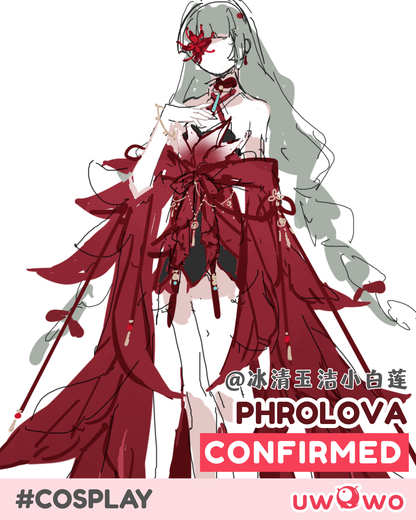 CONFIRMED Uwowo Game Wuthering Waves Phrolova Wuxia Chinese Style Fanart Cosplay Costume（副本）